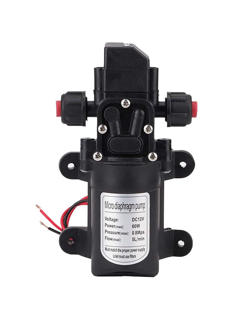 Y&D High Pressure Water Pump Self Priming Sprayer 116Psi 60W PSI Fresh Diaphragm with Hose Clamps for Camper Marine Boat  - Image 1