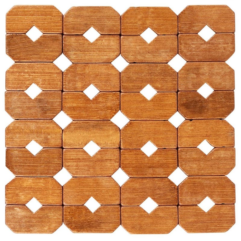 Avenn Avenn Square Bamboo Coaster Hot Pots and Pans Heat Pad Metal Pot Holders MultiUse Great Heat Resistant Hot Pads for Kitchen Counter Upgrade Enlarged Hot Plate Holder 15 x 15 CM 3 - Image 1