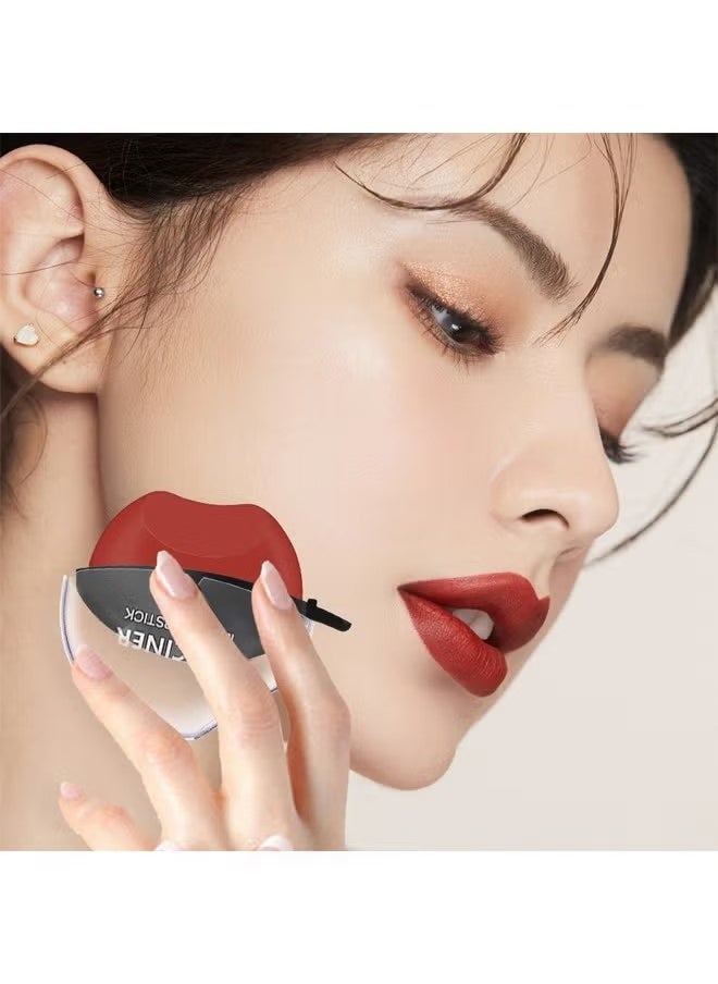 VINCINER - Lazy Velvet Matte Lipstick-Lip shaped lipstick,easy to apply,long-lasting and non-fading matte effect matte lipstick (Red) #03 - Image 1