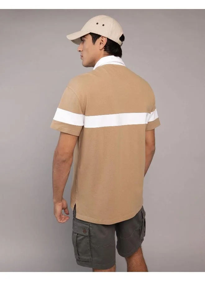 American Eagle AE Logo Rugby Polo Shirt