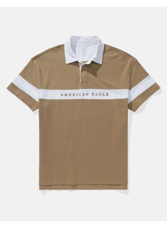 امريكان ايجل قميص بولو رياضي بشعار - Image 3