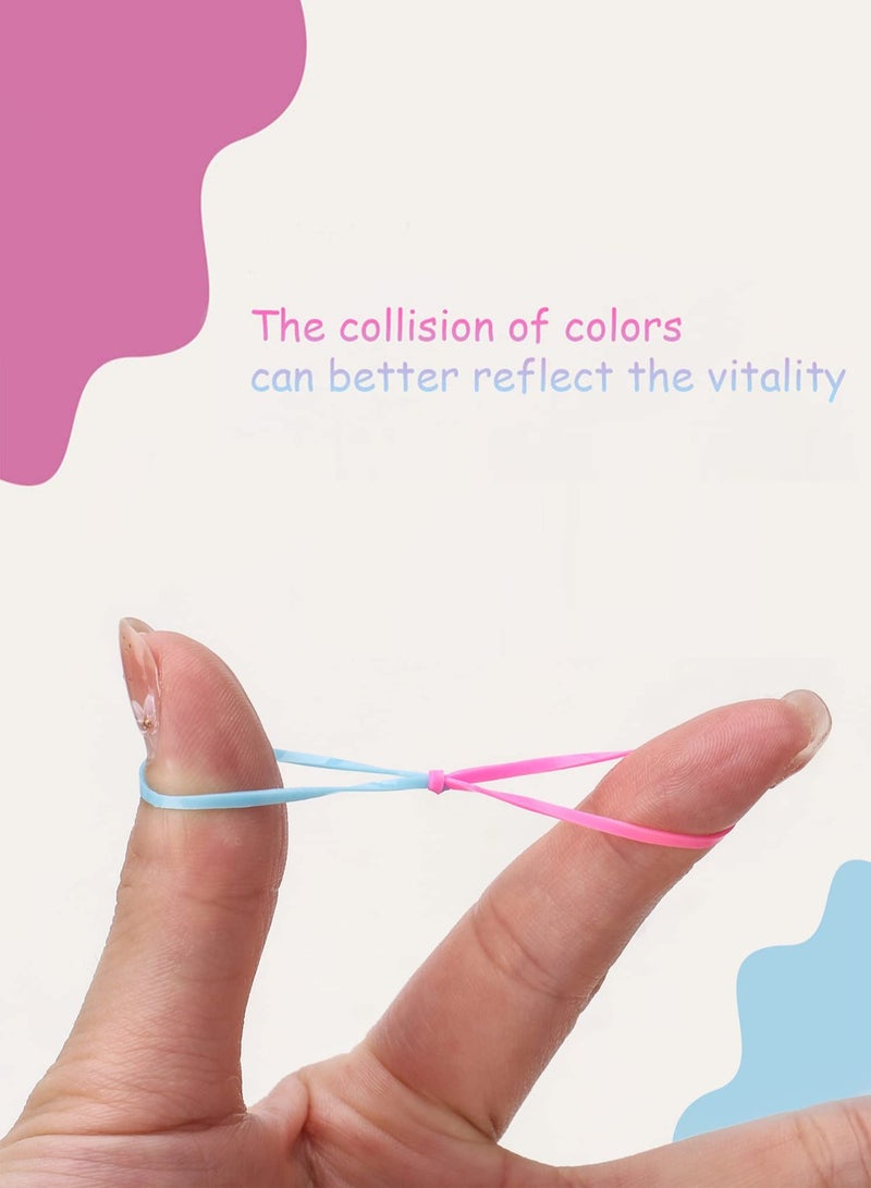 EASY BREEZY 1500 Pcs Colorful Mini Elastic Hair Ties – Soft Rubber Bands for Baby Girls & Kids | No Pull Ponytail Holders | Gentle, Durable Polybands - Image 5