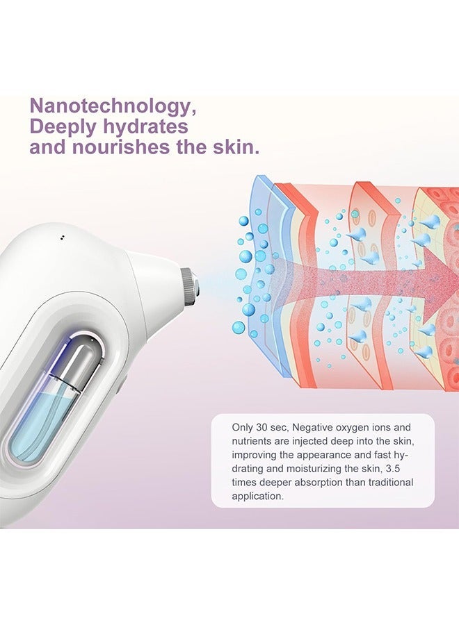 general Cordless Facial Mister, 0.2mm Nano Facial Mist Sprayer, 65Kpa Oxygen Facial Machine, Airbrush for Skincare, Serum, Toner, Facial Essence SPA at Home - Image 2
