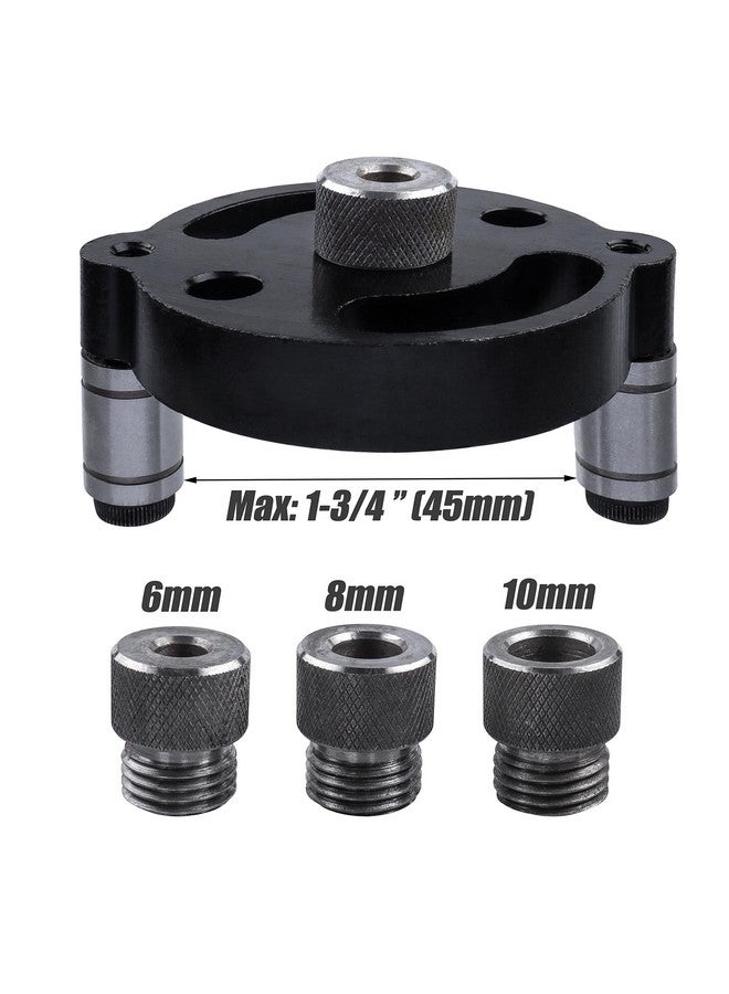 ياكاموز قالب تثبيت ذاتي التمركز من Yakamoz، دليل حفر يدوي لتثبيت ذاتي التمركز للثقوب المستقيمة، أداة تحديد موقع ثقوب الألواح الخشبية، أداة تحديد مفاصل النجارة - 6 مم، 8 مم، 10 مم - Image 5