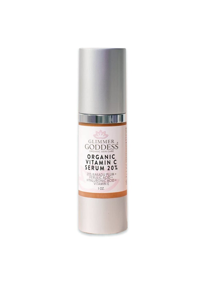 glimmer goddess Glimmer Goddess Organic Vitamin C Face Serum with Kakadu Plum  Hyaluronic Acid  Hydrating  Revitalizing 1 oz 