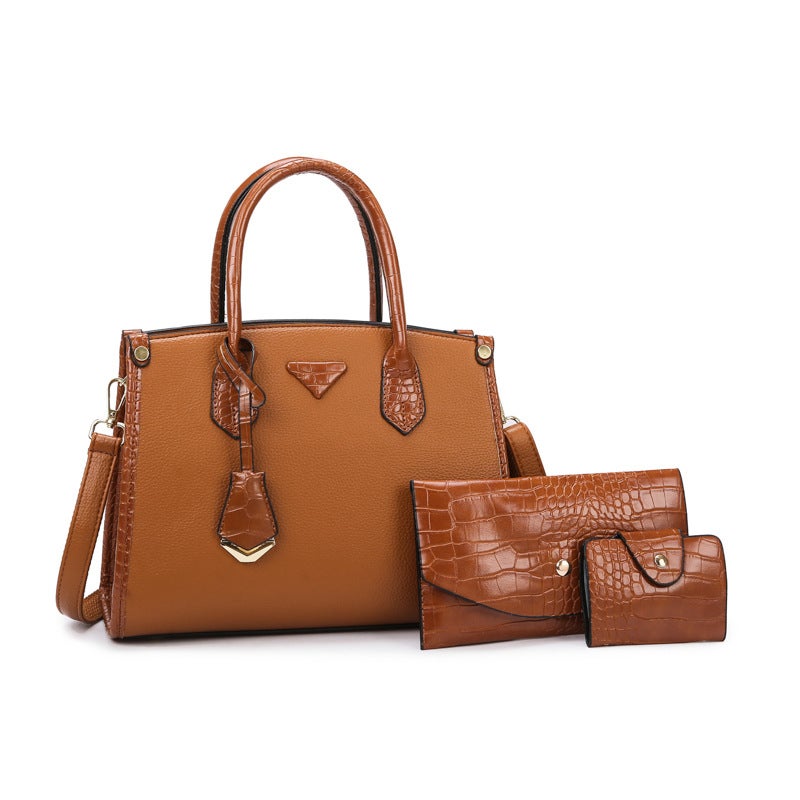 Multi-Compartment Bag 2024 Autumn Fashion Simple Handbag Retro Women'S Bag Large Capacity High-End Sense - Image 1