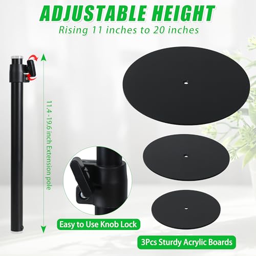 UYEDUJZ Adjustable Plant Risers for Inside Pots 1120 Rise Planter Insert Filler for Large Pots Plant Lift Inserts Pot Risers for Indoor Outdoor Tall Taper Planter Container 6 8 10 Base Top Set of 1 - Image 3