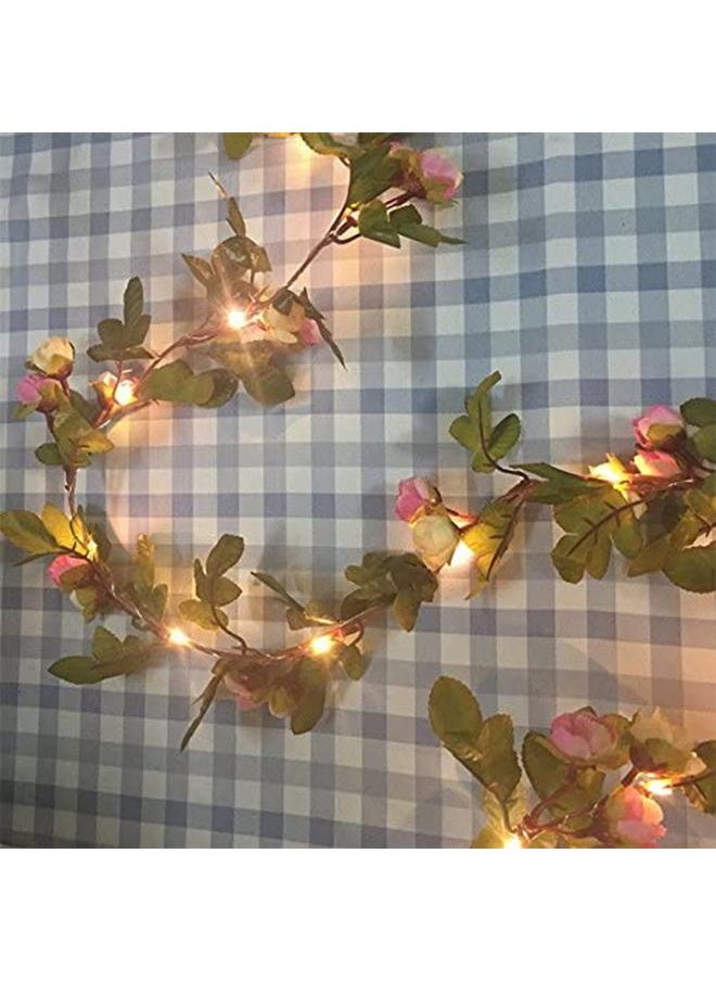 2Meter 20 LED Simulation Rose Vine Leaf Lights String Copper Wire Lights String for Home Jungle Party Wedding Decoration - pzsku/Z6D7C7B1FA33536F64F43Z/45/_/1740144233/5f0627cd-1d4a-4e88-9a8a-816ab4f4be62