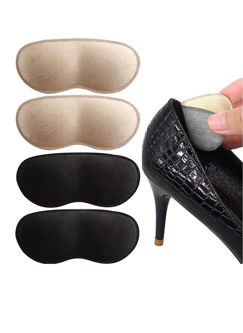 Excefore - 4 Pairs Heel Cushion Pad Shoe Grips Liner Insert for Shoes Too Big, Inserts Liners Loose Shoes, Preventing Slipping, Rubbing, Non-Slip - Image 1