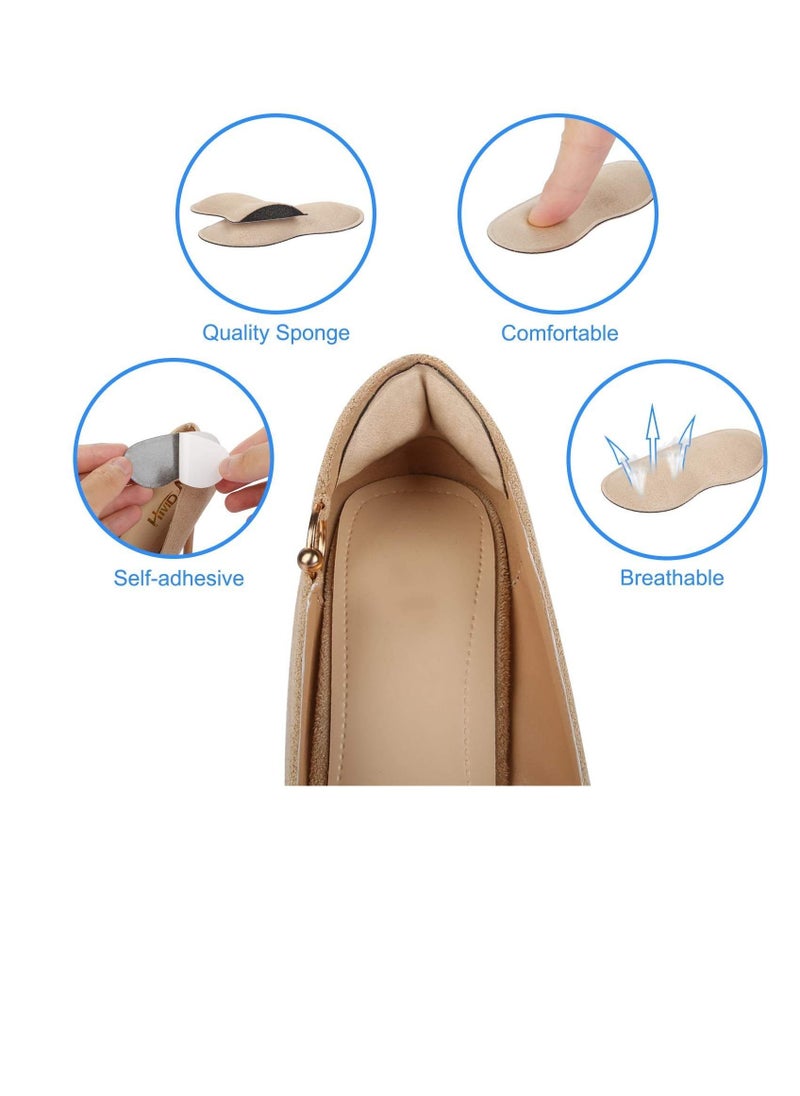 Excefore - 4 Pairs Heel Cushion Pad Shoe Grips Liner Insert for Shoes Too Big, Inserts Liners Loose Shoes, Preventing Slipping, Rubbing, Non-Slip - Image 1