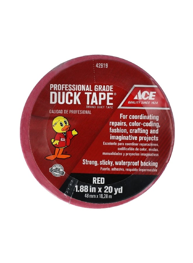 ACE Professional Grade Waterproof Duck Tape Red 4.8 cm X 18.28 m 50-42919 - Image 2