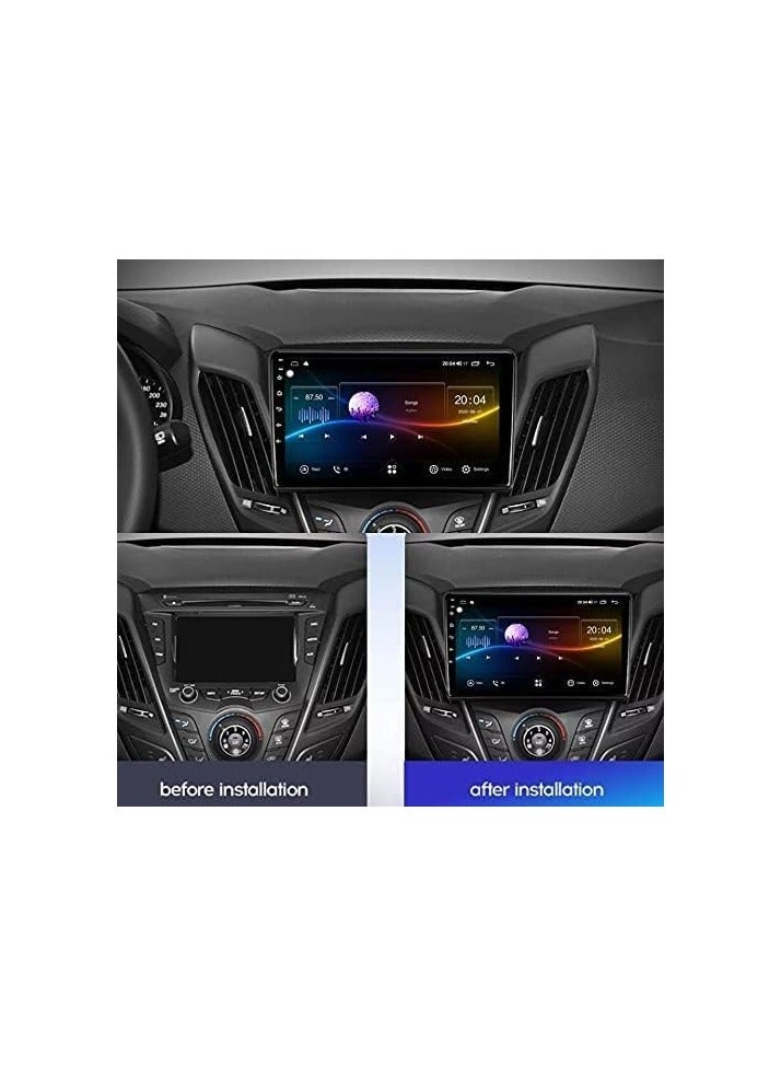 SHEZA STAR Android Car Screen for Hyundai Veloster 2011 To 2017 Carplay 2GB RAM 32GB ROM Support Apple Carplay, GPS Navigation 9 Inch Head Unit IPS DSP Touchscreen Android With Backup Camera Included - Image 2