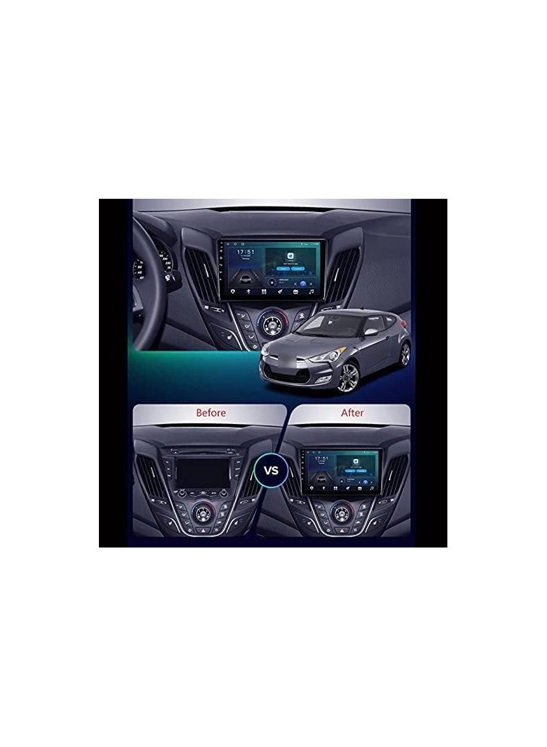 SHEZA STAR Android Car Screen for Hyundai Veloster 2011 To 2017 Carplay 2GB RAM 32GB ROM Support Apple Carplay, GPS Navigation 9 Inch Head Unit IPS DSP Touchscreen Android With Backup Camera Included - Image 4