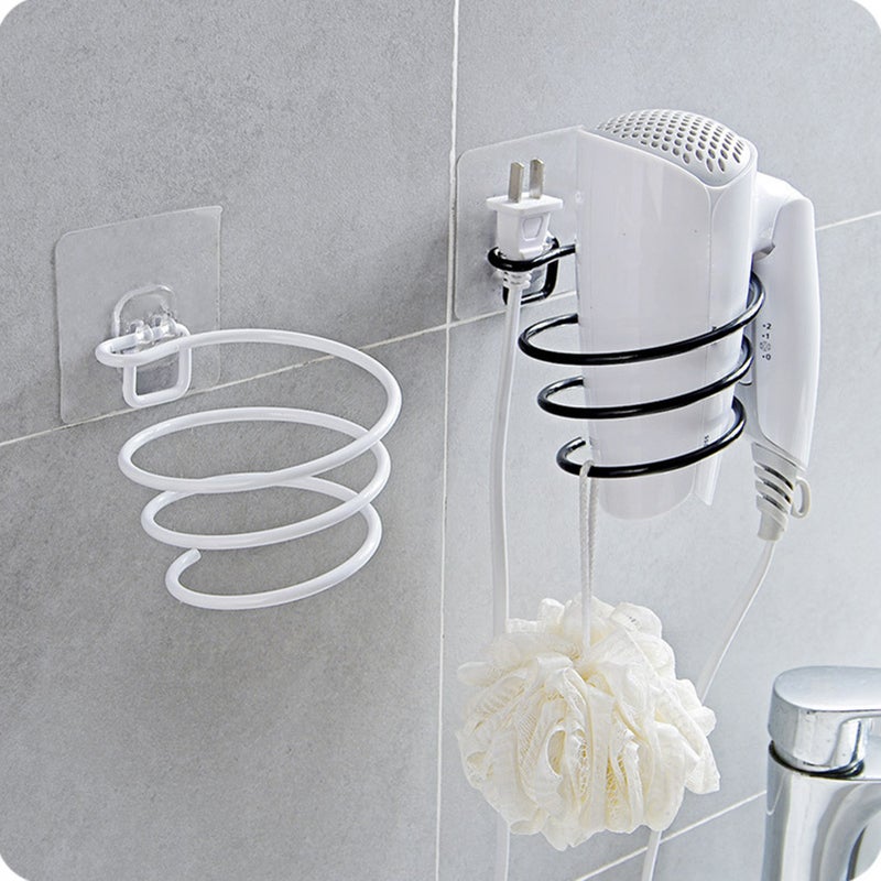 Hair Dryer Holder Wall Mounted Hair Dryer Hanging Rack Hair Dryer Organizer Hair Styling Storage Organizer for Bathroom Barbershop Washroom - Image 3
