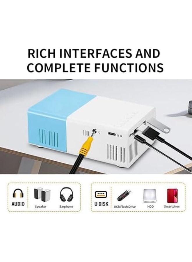 جهاز عرض محمول عالي الدقة 1080P، سينما منزلية، فيلم في الهواء الطلق، تصحيح تلقائي، متوافق مع الهواتف الذكية، iOS، Android، جهاز التلفزيون، اللابتوب، الكمبيوتر الشخصي - Image 4