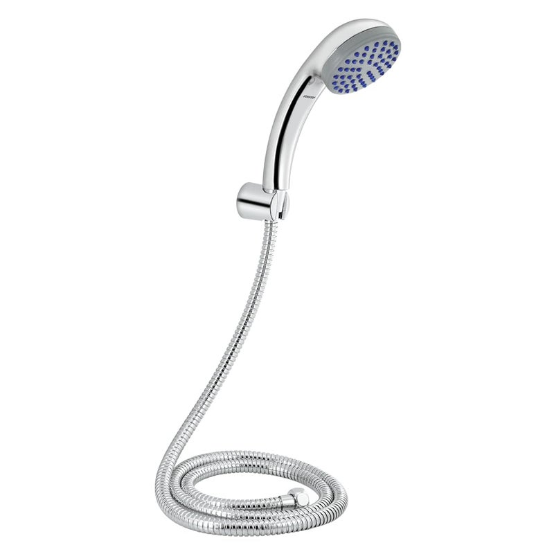 Johnson Bathrooms Johnson Aro Single Flow Hand Shower with 15mt Hose Hook Rain flow Handheld Round Shower HighPressure ABS Material AntiCorrosion Single Flow Hand Shower 1 Year Warranty S0317CAMZ Chrome  - Image 1