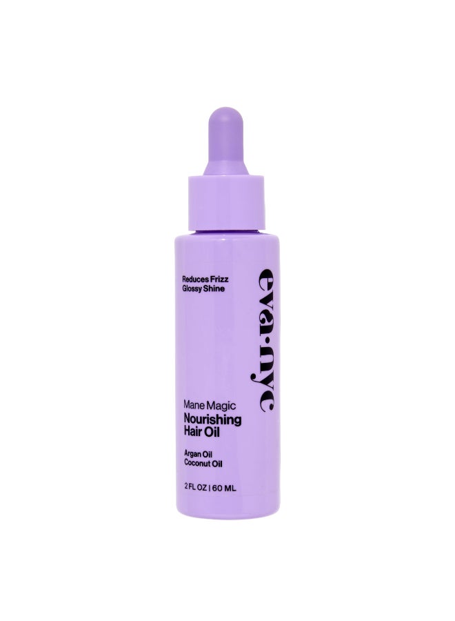 Eva NYC EVANYC Eva NYC Mane Magic Nourishing Hair Oil Infused with Argan Oil and Coconut Oil 20 fl oz Clear - Image 2