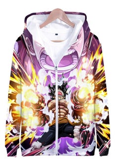 KUYING New One Piece Printed Zipper Sweatshirt Casual Sportswear  - Image 1