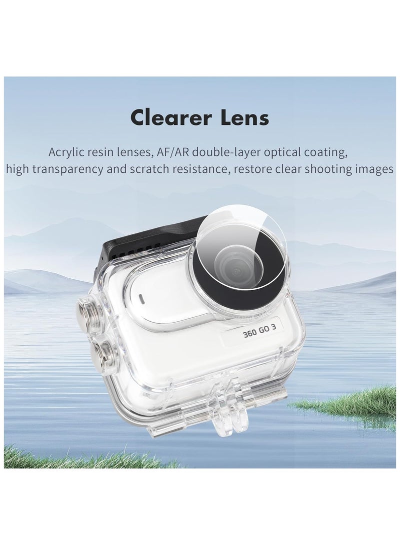 AROAQ Dive Waterproof Protector Case Housing for Insta360 Go 3 Action Camera Accessories Diving Depth 60M/196FT Underwater Protective Case - Image 5