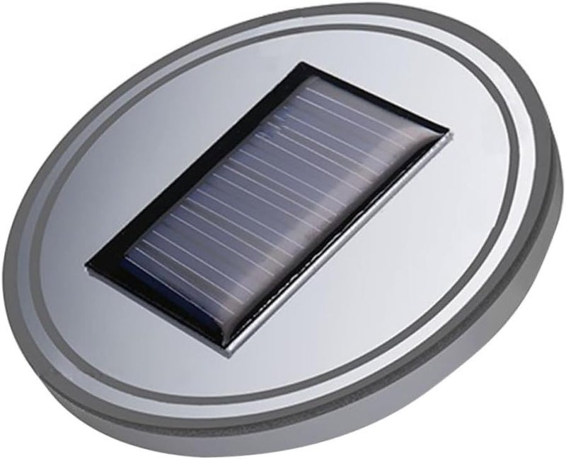 Solar Powered LED Car Cup Mat 6 5X6 5X0 8CM Vibration Sensor Eco Friendly Coaster - Image 1