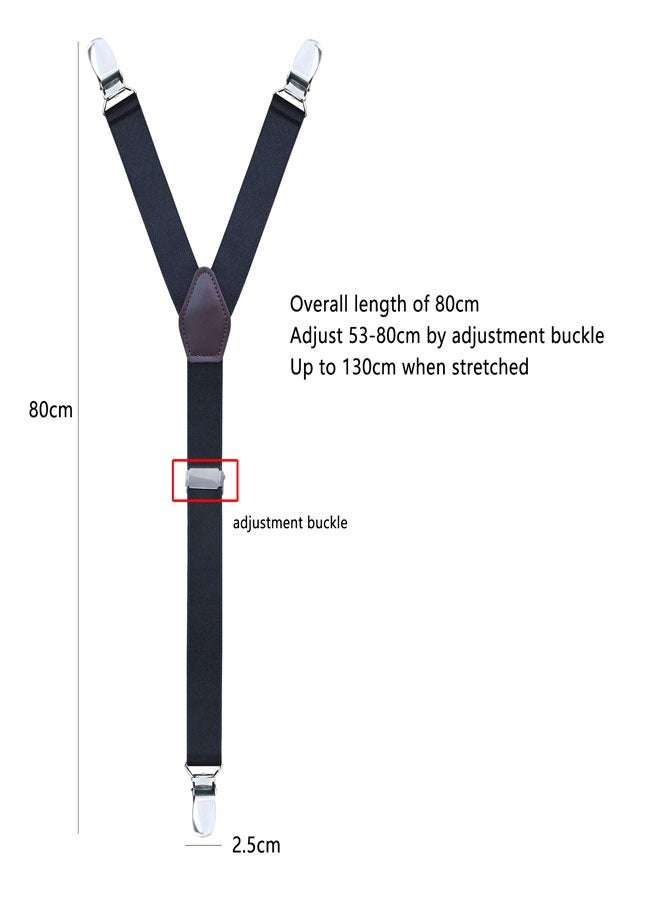 وهاواي 2PCS Shirt Stays for Men Sock Shirt Holders, Adjustable & Elastic Straps with Y-Style Design Keep Shirt Tucked and Slim Black Y Style - Image 3