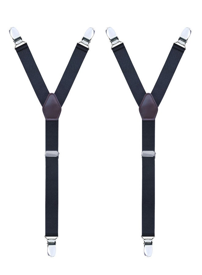 وهاواي 2PCS Shirt Stays for Men Sock Shirt Holders, Adjustable & Elastic Straps with Y-Style Design Keep Shirt Tucked and Slim Black Y Style - Image 1
