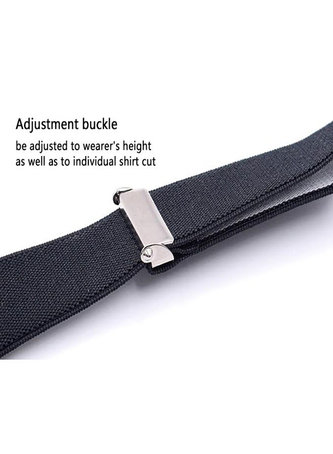 وهاواي 2PCS Shirt Stays for Men Sock Shirt Holders, Adjustable & Elastic Straps with Y-Style Design Keep Shirt Tucked and Slim Black Y Style - Image 4