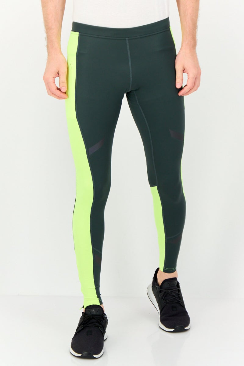Brooks Men Sportswear Fit Running Tight, Green - Image 1