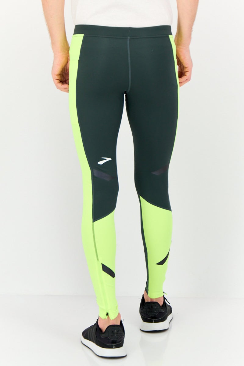 Brooks Men Sportswear Fit Running Tight, Green - Image 3