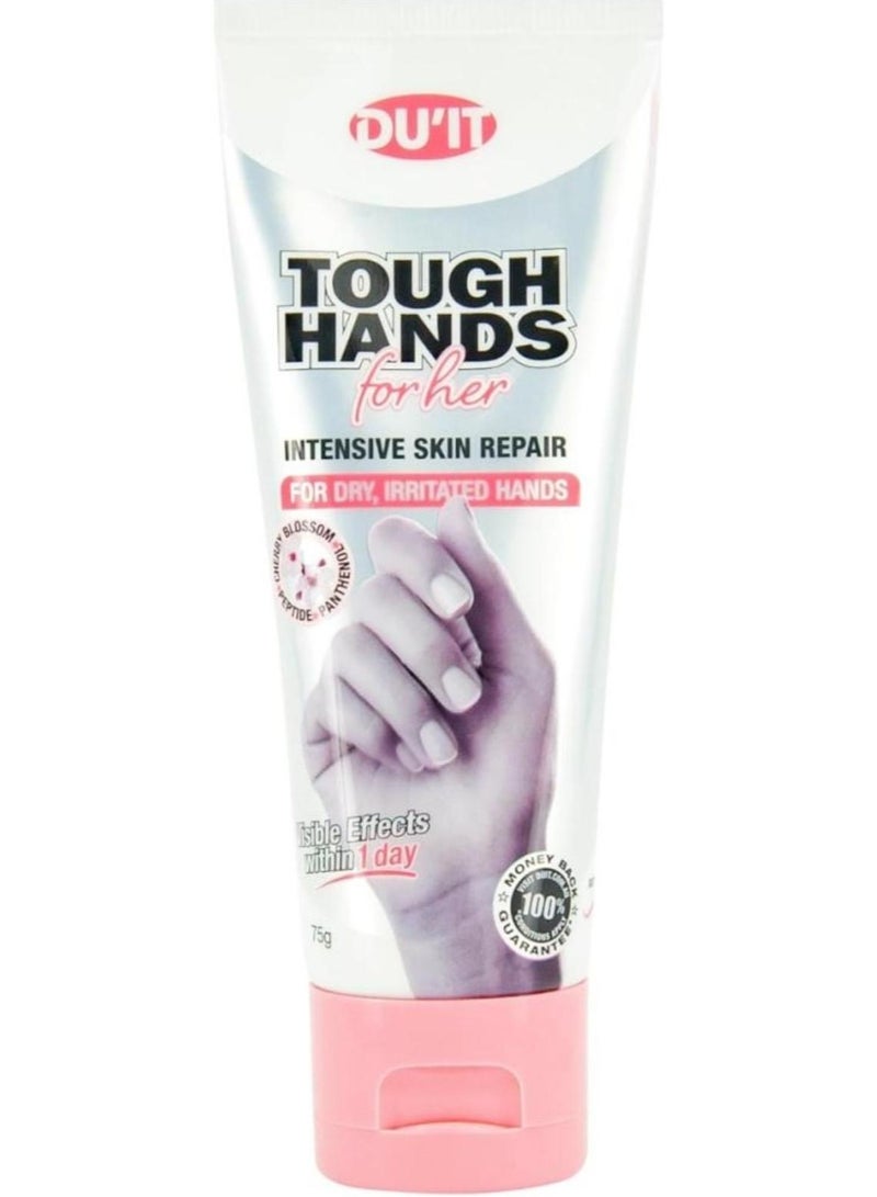 Tough Hands for Her hand cream from the brand DU'IT is designed to repair dry and irritated skin.