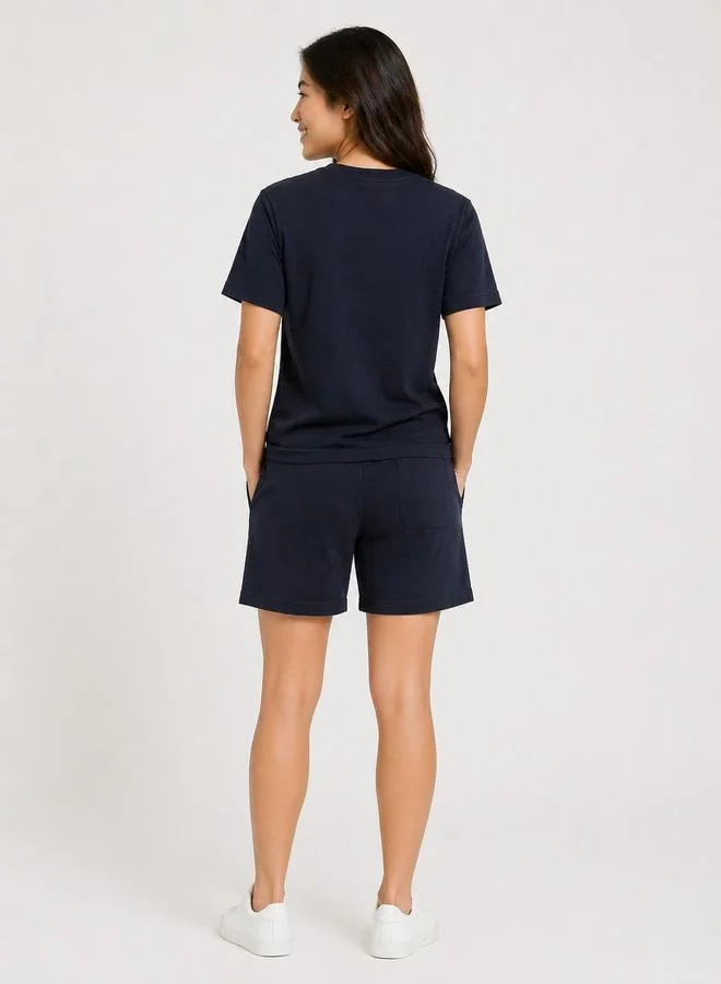 Ashita Fernandes AF Originals Relaxed Fit Shorts with Drawstring Waist