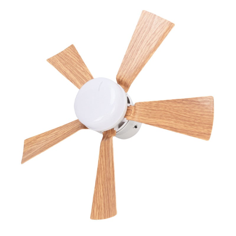 Ceiling Fan Light 3 Speed Adjustable Remote Control LED Dimmable Ceiling Fan with Wood Grain Blades E26 Base for Garage Laundry Porch Bedroom M 30W - Image 4