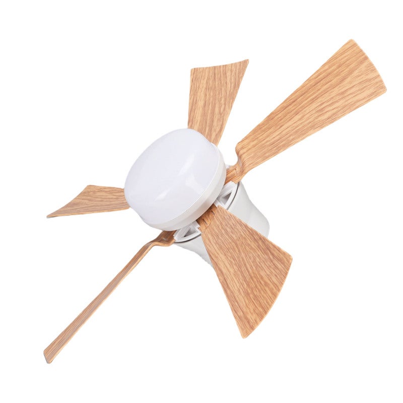 Ceiling Fan Light 3 Speed Adjustable Remote Control LED Dimmable Ceiling Fan with Wood Grain Blades E26 Base for Garage Laundry Porch Bedroom M 30W - Image 3