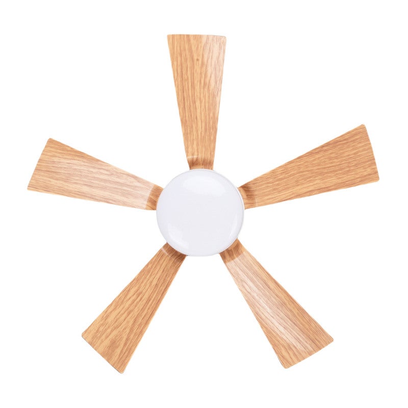 Ceiling Fan Light 3 Speed Adjustable Remote Control LED Dimmable Ceiling Fan with Wood Grain Blades E26 Base for Garage Laundry Porch Bedroom M 30W - Image 5