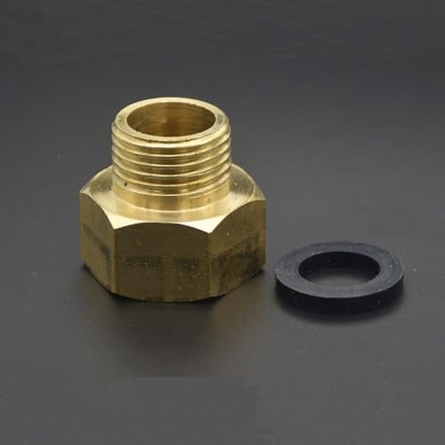 TOOLSTAR Toilet Fill Valve Pipe Adapter, 7/8" Female Thread to 1/2" Male Thread, Bidet Hose Fitting Pipe Adapter Connection (Copper) - Image 1