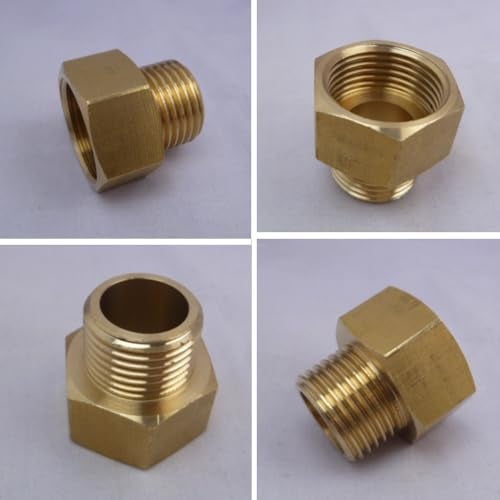 TOOLSTAR Toilet Fill Valve Pipe Adapter, 7/8" Female Thread to 1/2" Male Thread, Bidet Hose Fitting Pipe Adapter Connection (Copper) - Image 3