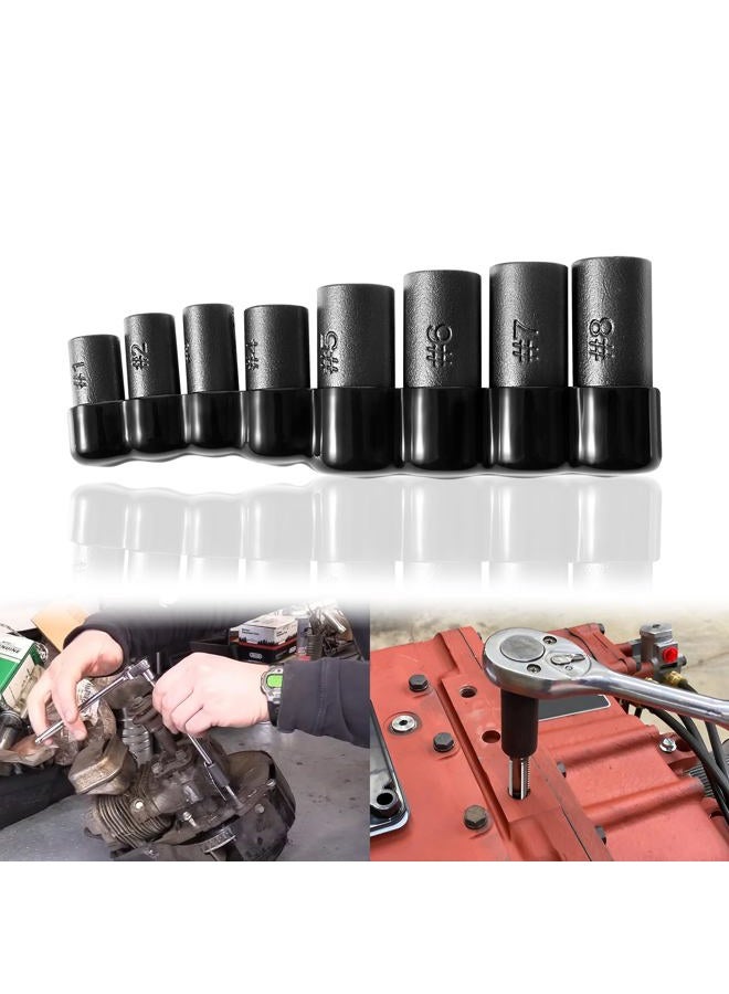 Camoo Replace for Lisle 70500 Tap Socket Wrench Set 8-piece | Tap Socket Adapter,1/4" & 3/8" Drive,Fits All MCTI Taps Thru 1/2” & 1/8" NPT Taps - Image 1