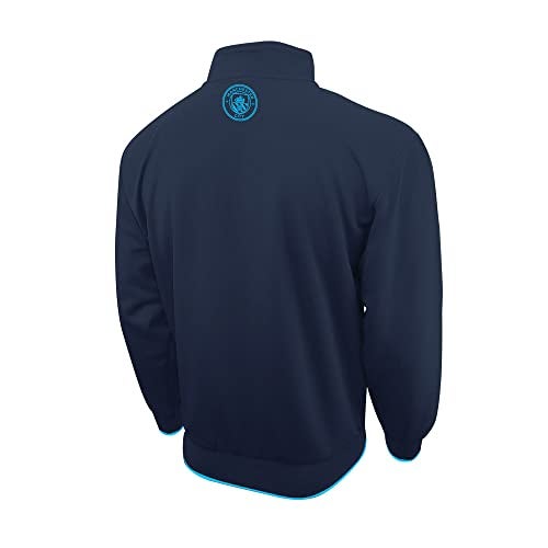 Icon Sports Officially Licensed Manchester City FC Soccer Track Jacket - Unisex Adult - MC52TJ Navy XXL - Image 2