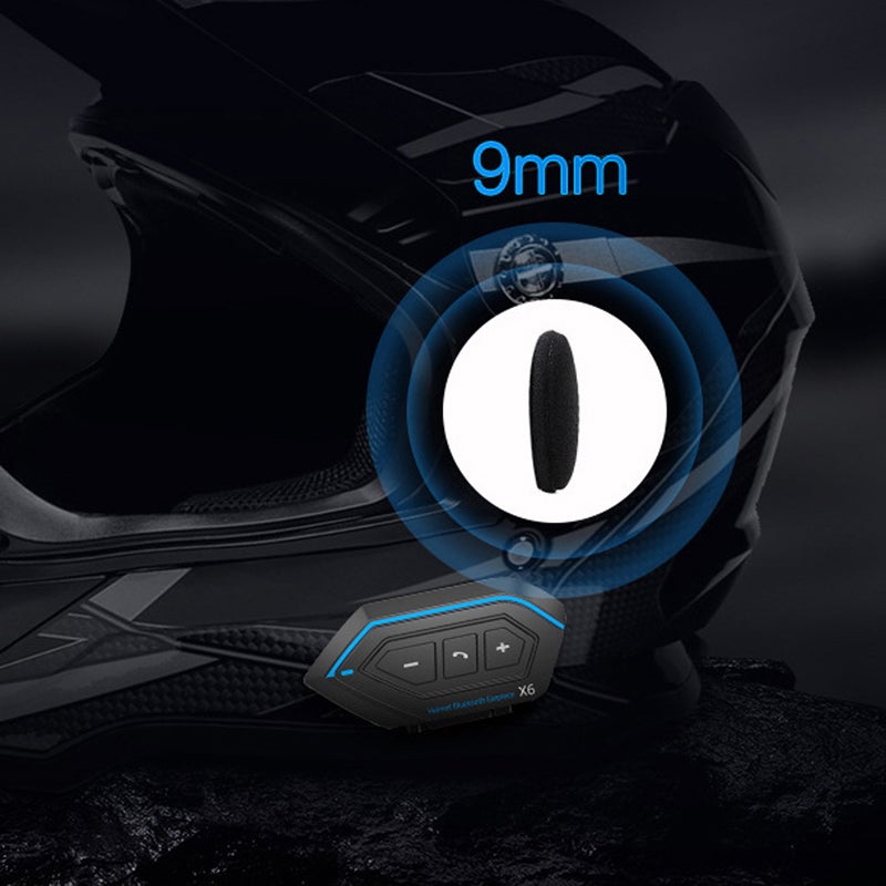 Motorcycle Helmet Headset BT 5.0 Quick Pairs Intercoms IPX67 Waterproof Motorbike Multi-functional Stereo Headphones Two Riders Talkback Earphone Wireless Interphone - Image 5
