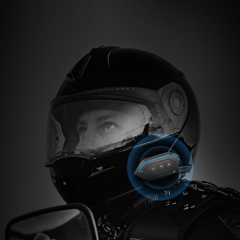 Motorcycle Helmet Headset BT 5.0 Quick Pairs Intercoms IPX67 Waterproof Motorbike Multi-functional Stereo Headphones Two Riders Talkback Earphone Wireless Interphone - Image 2