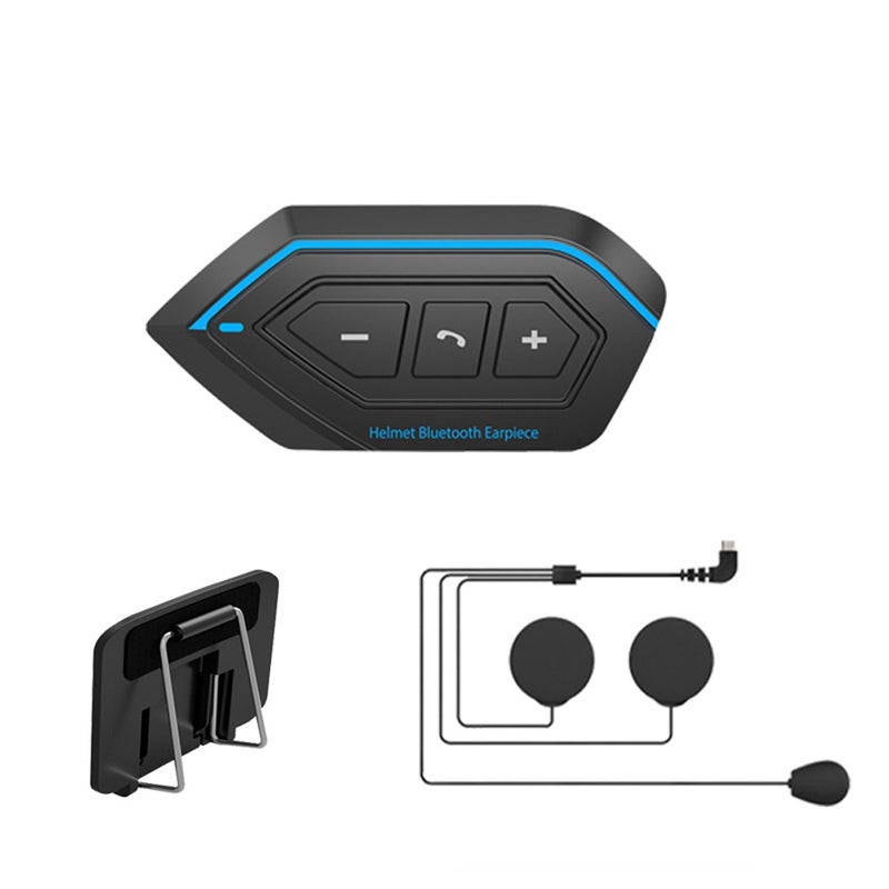 Motorcycle Helmet Headset BT 5.0 Quick Pairs Intercoms IPX67 Waterproof Motorbike Multi-functional Stereo Headphones Two Riders Talkback Earphone Wireless Interphone - Image 1