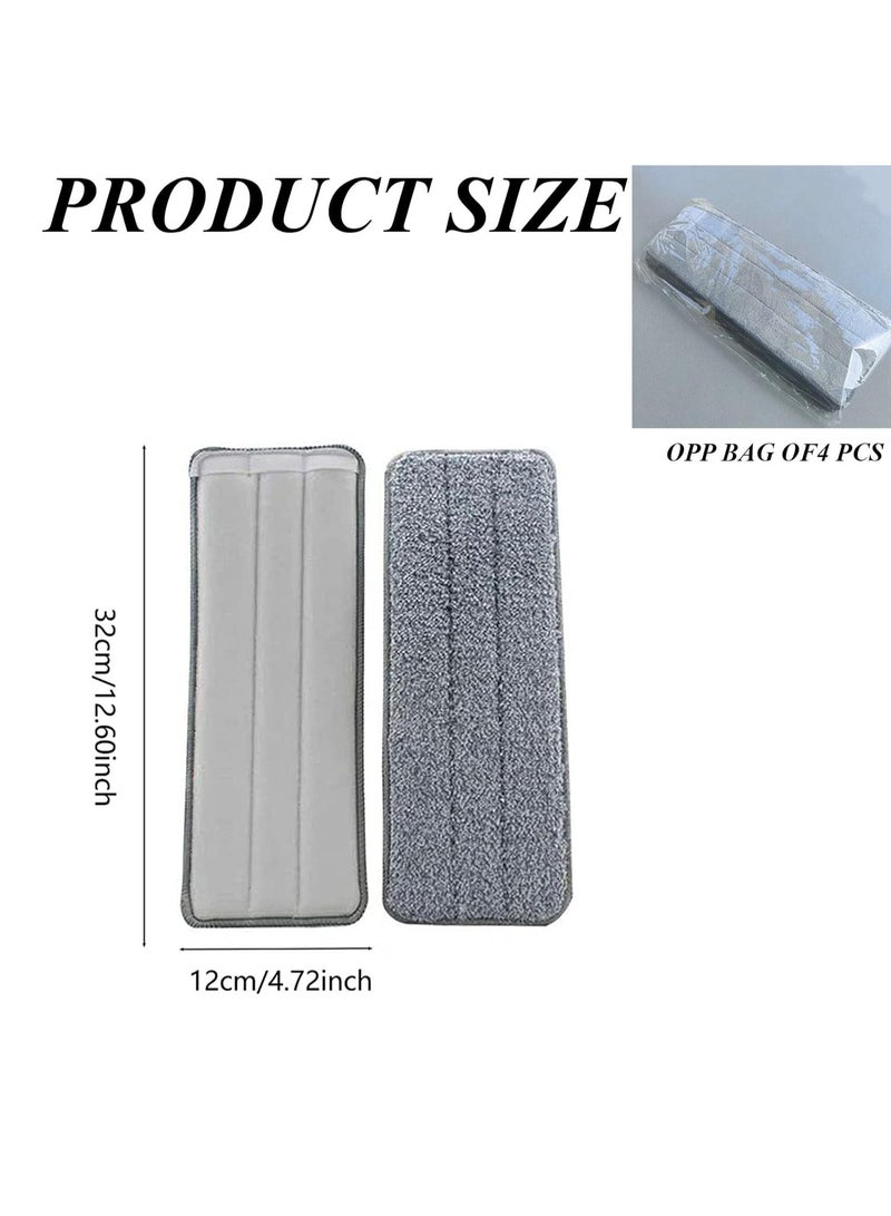 MIXDE 4Pack Cloth Head Replacement Compatible for Deerma Water Spray Mop Sweeper Microfiber - Image 2