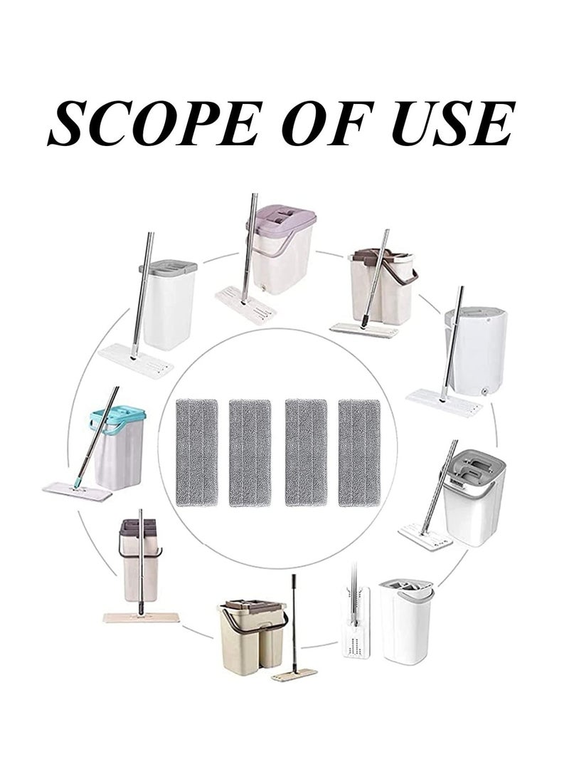 MIXDE 4Pack Cloth Head Replacement Compatible for Deerma Water Spray Mop Sweeper Microfiber - Image 5