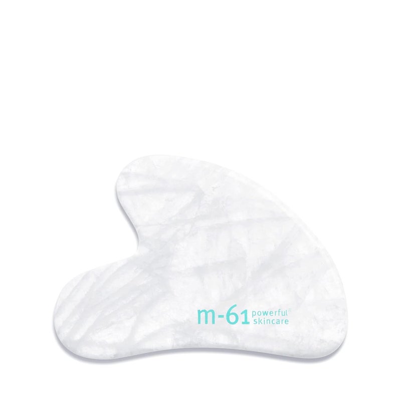 m61 Clear Quartz Gua Sha  Revitalizing Natural Clear Quartz Facial masage Tool That stimulates Circulation and decreases Inflammation