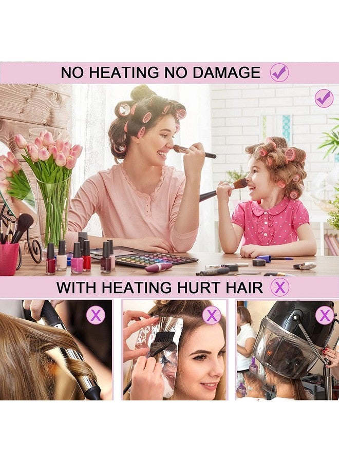 BESSEEK Jumbo Hair Rollers Sets,18 Pcs Self Grip Salon Hair Dressing Curlers, Jumbo Large Rollers for Long Short Hair, DIY Curly Hairstyle for Women, Colors May Vary (6XLarge+6XMedium+6XSmall) - Image 4