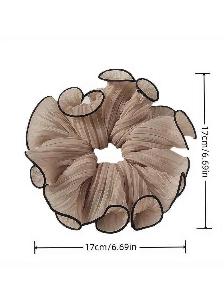 4 قطع من ربطات الشعر القماشية الأنيقة بألوان بسيطة للنساء، هذه الربطات مثالية للاستخدام اليومي ومناسبة لجميع الأعمار - Image 4