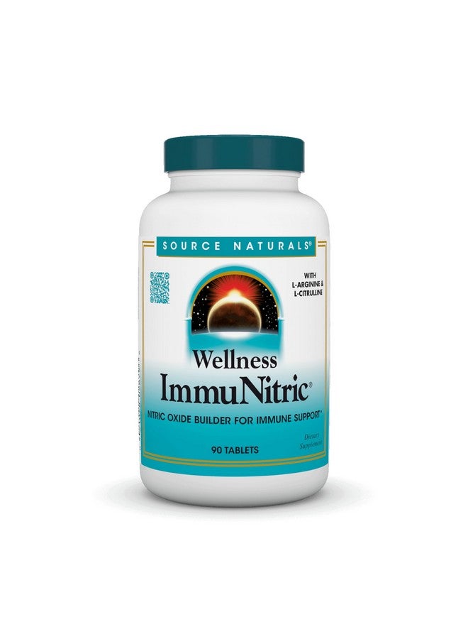 Source Naturals Wellness Immunitric, Nitric Oxide Builder for Immune System Support* - 90 Tablets - Image 1
