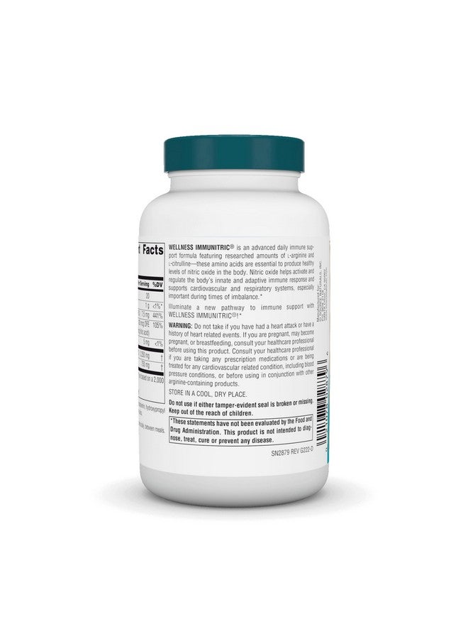 Source Naturals Wellness Immunitric, Nitric Oxide Builder for Immune System Support* - 90 Tablets - Image 3