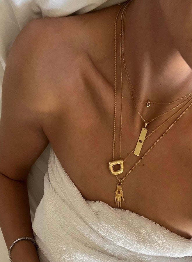 Ewrkbrㅤ Balloon Initial Necklaces for Women, Dainty Balloon Letter Pendant Necklace 14k Gold Plated Personalized Puffy Custom Name Necklace Cute Simple Initial Pendant Necklace Jewelry Gifts - Image 4