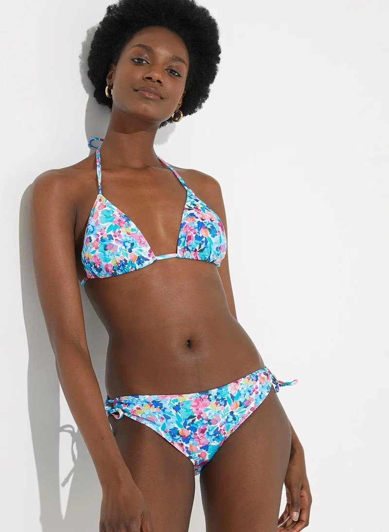 Matalan Floral Tie Side Bikini Briefs